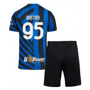 Inter Milan Alessandro Bastoni #95 Domaci Dres za Dječji 2024-25 Kratak Rukavima (+ kratke hlače)